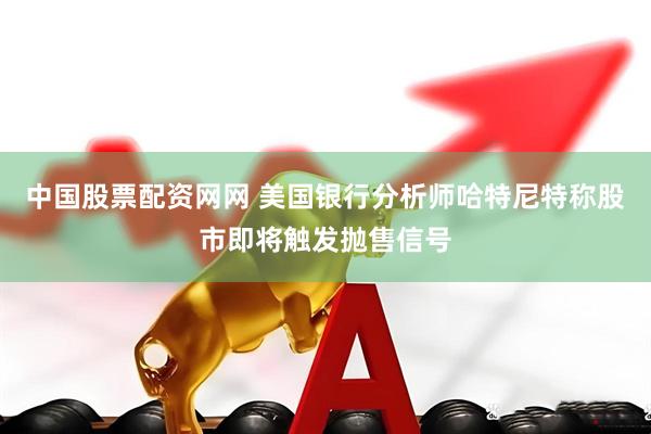 中国股票配资网网 美国银行分析师哈特尼特称股市即将触发抛售信号