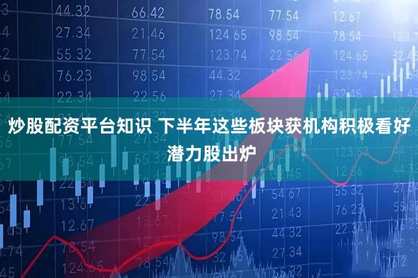 炒股配资平台知识 下半年这些板块获机构积极看好 潜力股出炉
